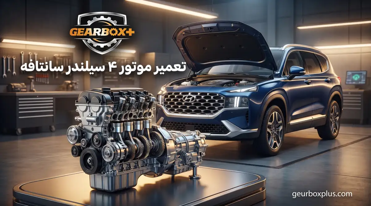 تعمیر موتور سانتافه چهار سیلندر