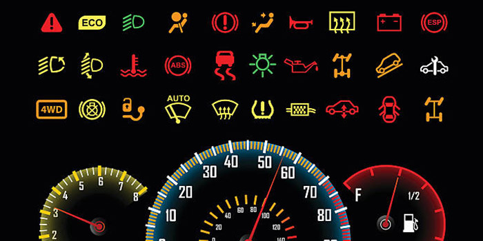 رنگ‌بندی چراغ‌های هشدار پشت آمپر در آریزو 5