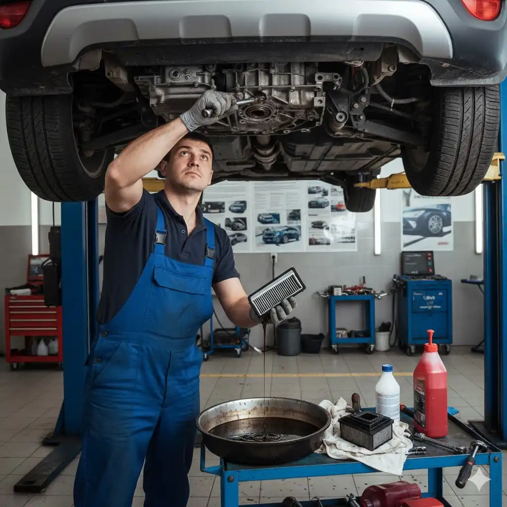 زمان تعویض فیلتر گیربکس اچ سی کراس