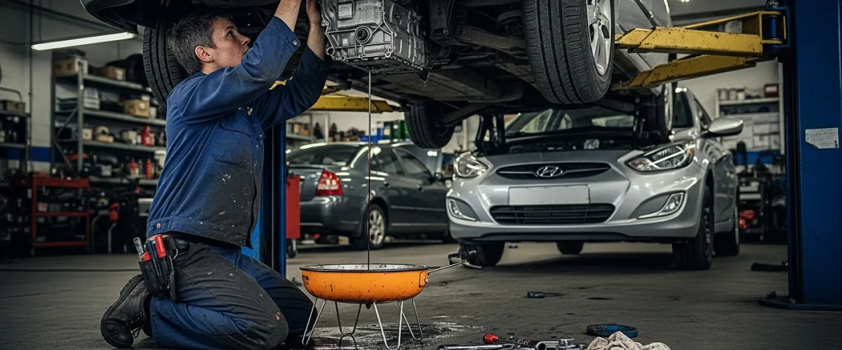 تعویض روغن گیربکس هیوندا اکسنت