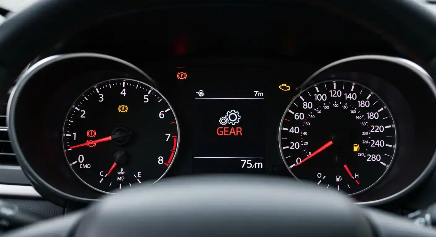  آیا می‌توان با روشن بودن علامت چرخ‌دنده رانندگی کرد؟